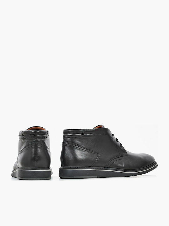 Leather Black Men's Boots Anatomical