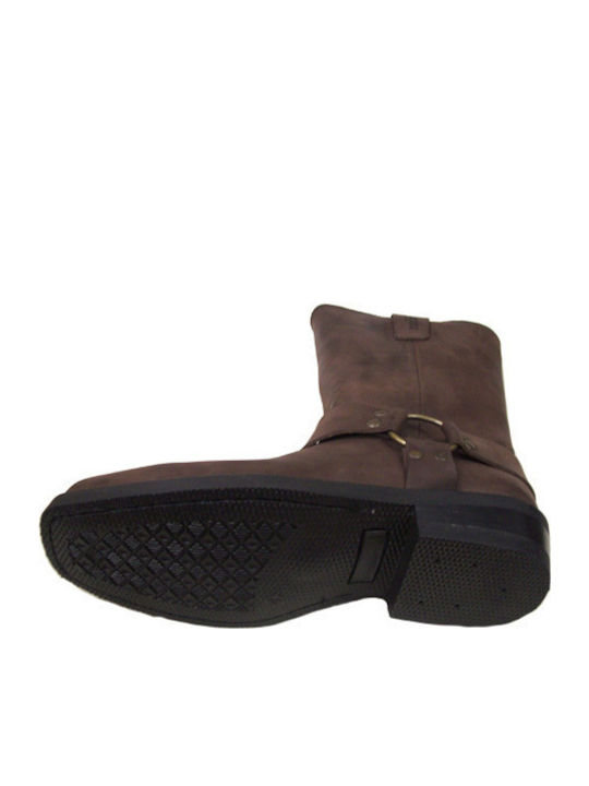 Leather Brown Men's Boots