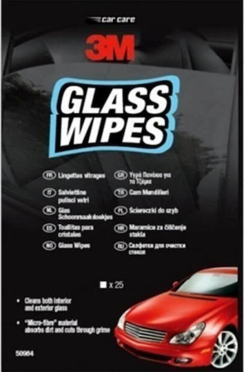 3M Glass Wipes Cleaner Pads Car Windows 25pcs