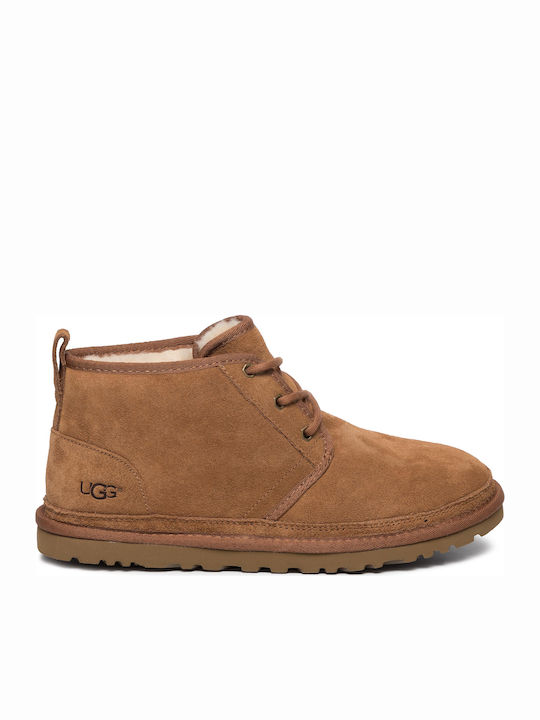 Neumel Suede Καφέ Ανδρικά Μποτάκια