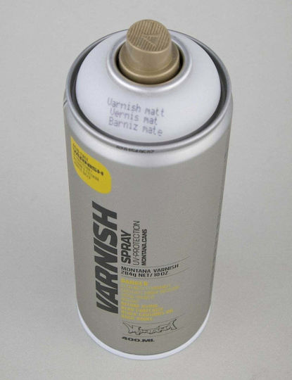 Montana Cans Σπρέι Βερνίκι Varnish Ακρυλικό με Ματ Εφέ Διάφανο 400ml