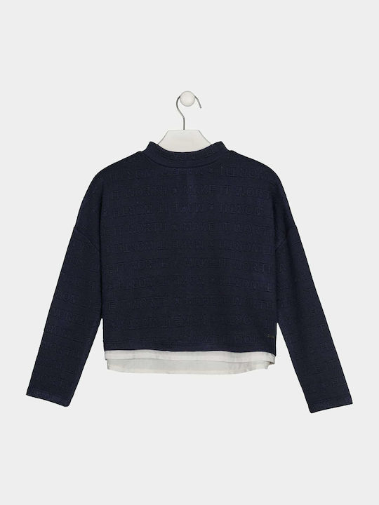 Losan Kids Cropped Sweatshirt Navy Blue 124-6020AL