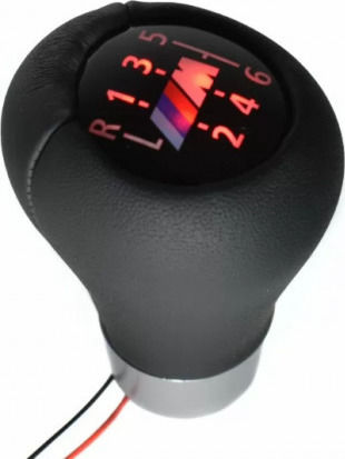 6 Shift Knob with LED Light Universal BMW M5 / Series 5 (E60/E61/F07/F10/F11/G30/G31) black