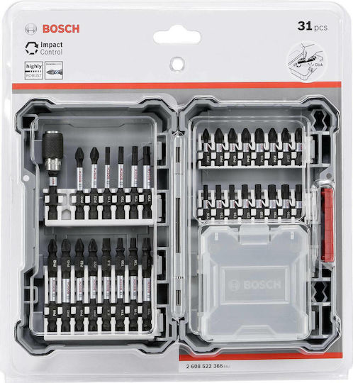 Bosch Σετ 31 Μύτες Κατσαβιδιού Impact Control