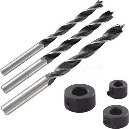 Wolfcraft Satz 3 Bohrer mit Zylindrischem Schaft für Holz και Glas/Fliesen