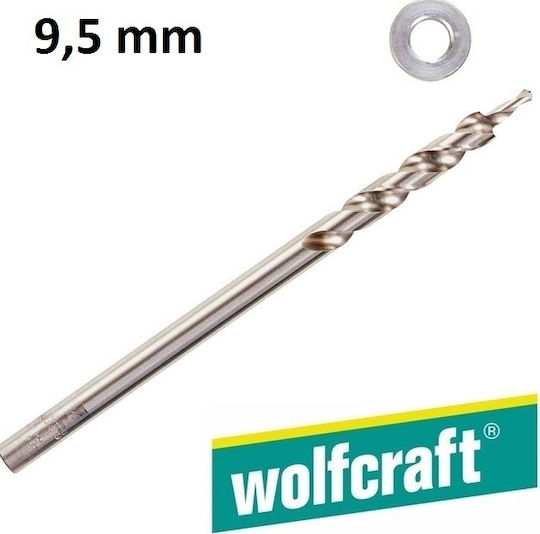Wolfcraft Bohrer HSS mit Zylindrischem Schaft für Metall και Holz 9.5x180mm