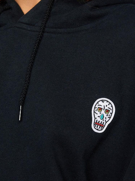 Women's Sweatshirt Hooded Black