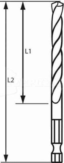 Bosch HSS-G Drill HSS with Hexagonal Shank for Metal 4x43mm