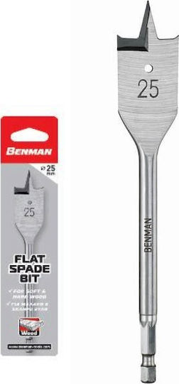 Benman Feather Drill with Hexagonal Shank for Wood 10x150mm