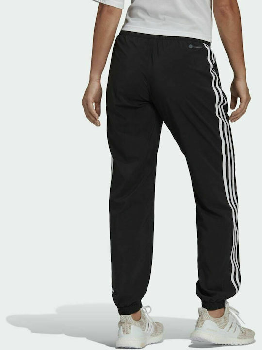 Adidas Trainicons 3 Stripes Men's Sweatpants with Rubber Black