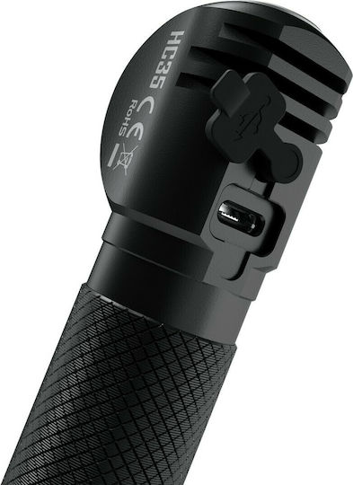 NiteCore Επαναφορτιζόμενος Φακός Κεφαλής LED IP68 με Μέγιστη Φωτεινότητα 2700lm HC35 18650, CR123, RCR123