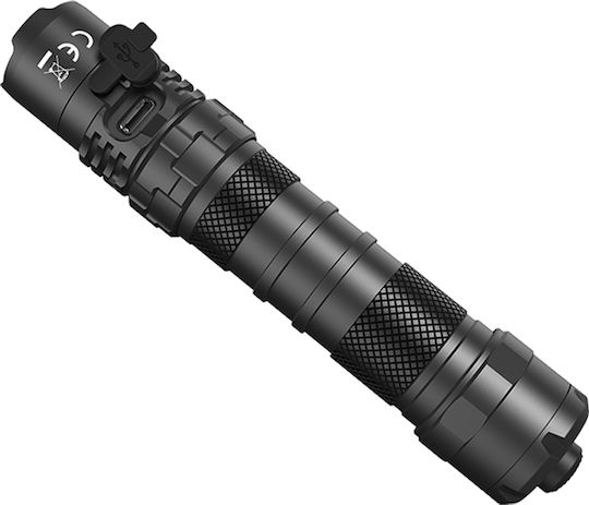 NiteCore Επαναφορτιζόμενος Φακός LED IP68 με Μέγιστη Φωτεινότητα 1800lm P10i Precise Tactical Ready