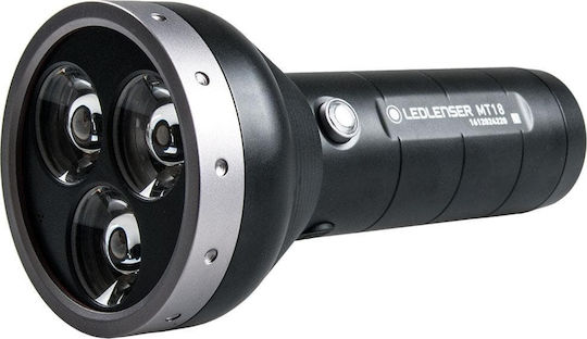 LedLenser Rechargeable Flashlight LED Waterproof IPX4 with Maximum Brightness 3000lm MT18