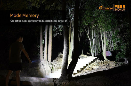 Fitorch LED IPX8 с Максимална Яркост 3600лм P26R Черен