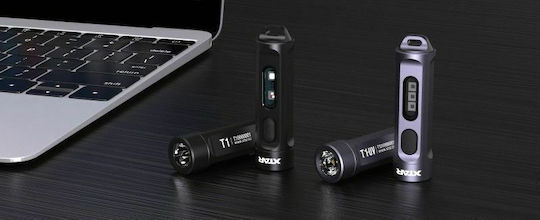 XTAR Rechargeable Keychain Flashlight LED UV with Maximum Brightness 500lm T1 Embedded Black