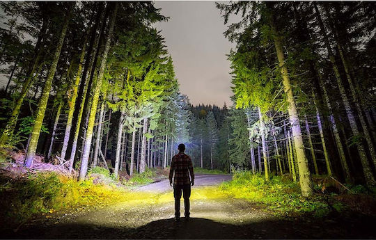 Superfire Rechargeable Headlamp LED with Maximum Brightness 300lm Black