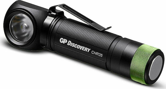 GP Batteries Презареждащ се Челник LED IPX4 Двойна функция с Максимална Яркост 600лм GPCH35BE-2FB1 Черен