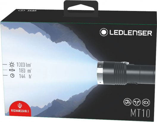 LedLenser Επαναφορτιζόμενος Φακός LED IP54 με Μέγιστη Φωτεινότητα 1000lm MT10