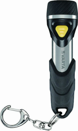 Varta Rechargeable Keychain Flashlight LED with Maximum Brightness 12lm Black