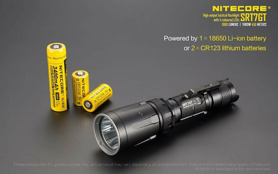 NiteCore Φακός LED UV Waterproof IPX8 με Μέγιστη Φωτεινότητα 1000лм SRT7GT