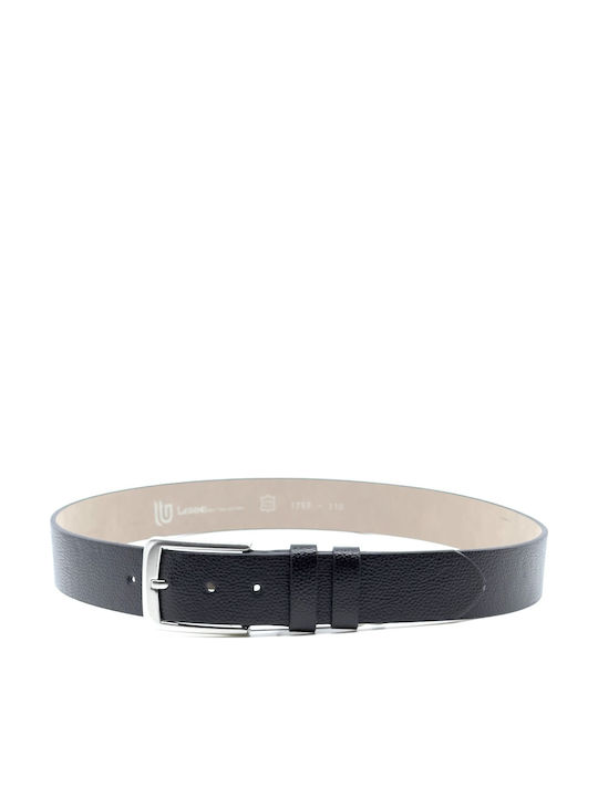 1757 Wide Men's Belt from Artificial Leather Black