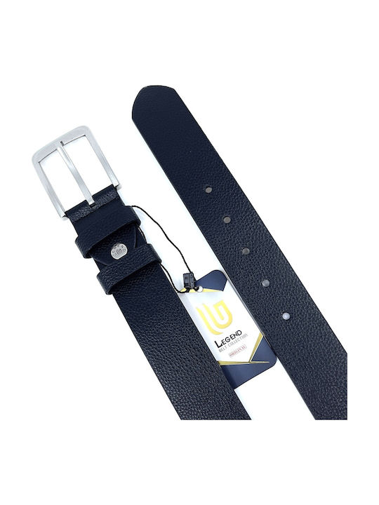 1757 Wide Men's Belt from Artificial Leather Black