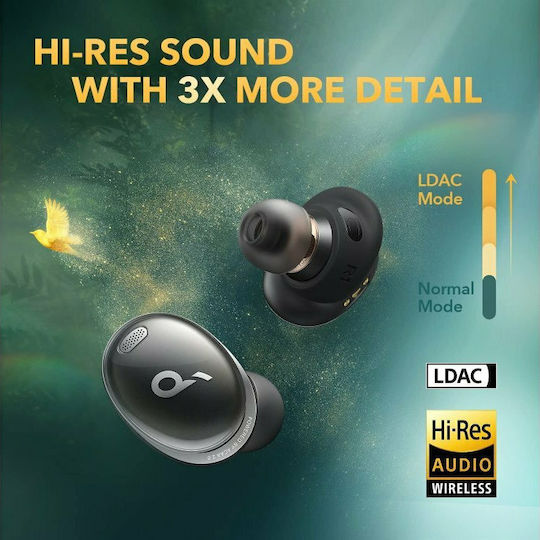 Soundcore by Anker Liberty 3 Pro In-Ear Bluetooth-Freisprecheinrichtung Kopfhörer mit Schweißresistenz und Ladeetui Midnight Black