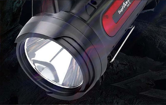 Superfire Επαναφορτιζόμενος Προβολέας Χειρός LED IP33 Διπλής Λειτουργίας με Μέγιστη Φωτεινότητα 900lm IP31