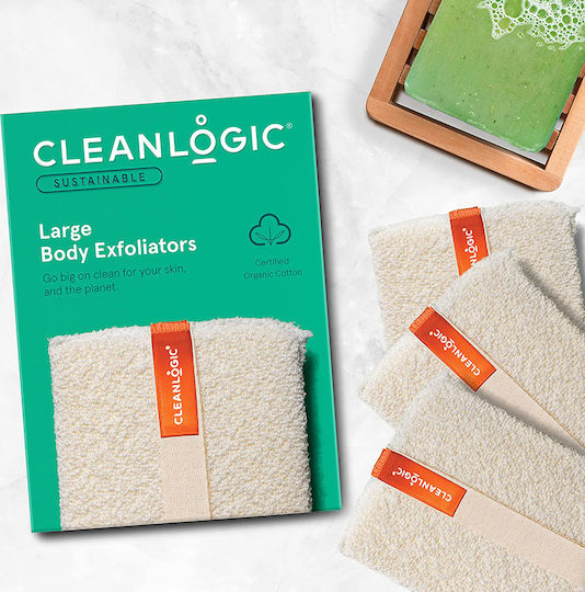 Cleanlogic Cleanlogic Sustainable Large Body Exfoliators Σφουγγάρι Μπεζ 1τμχ