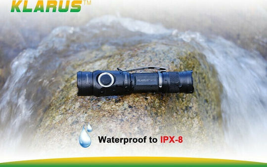 Klarus Rechargeable Flashlight LED IPX8 with Maximum Brightness 140lm