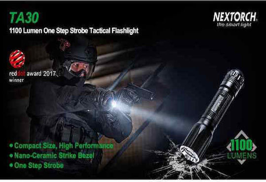 Nextorch Επαναφορτιζόμενος Φακός LED IPX8 με Μέγιστη Φωτεινότητα 1100lm