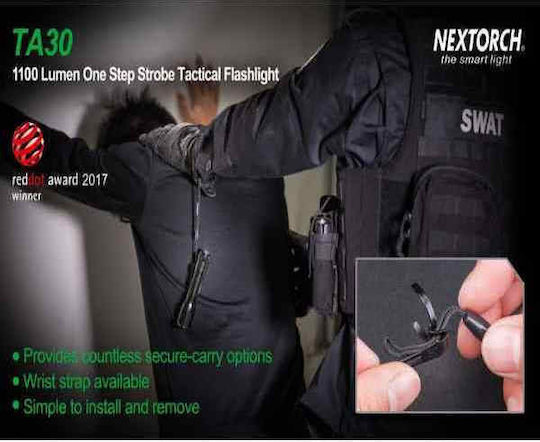 Nextorch Επαναφορτιζόμενος Φακός LED IPX8 με Μέγιστη Φωτεινότητα 1100lm