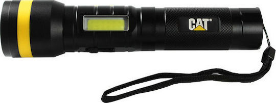 CAT Rechargeable Flashlight LED Dual Function with Maximum Brightness 1200lm Black