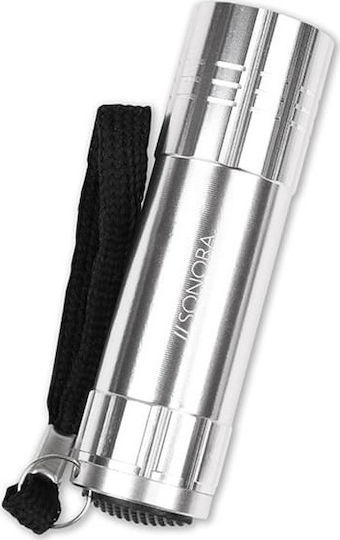 Sonora Flashlight LED with Maximum Brightness 30lm Silver Ray 9 Silver