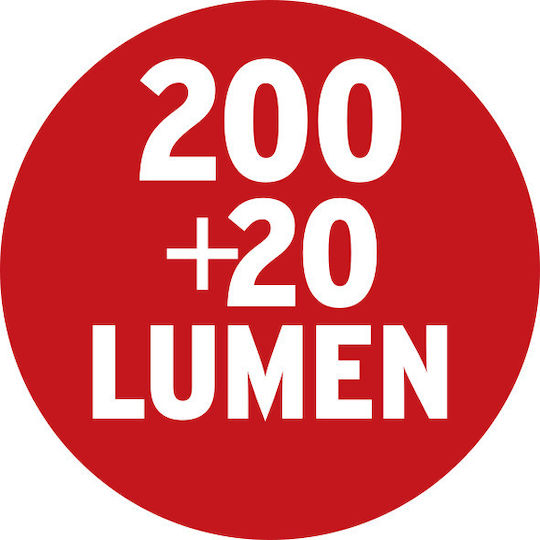 Brennenstuhl Προβολέας Εργασίας Μπαταρίας LED IP20 Διπλής Λειτουργίας με Φωτεινότητα έως 200lm