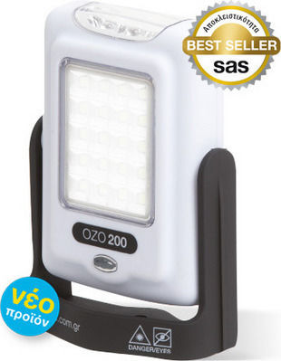 SAS Arbeitslampe Batterie LED IP20 Doppelte Funktion mit einer Helligkeit von bis zu 100lm Ozo 200