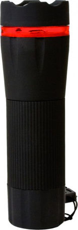 Arcas Taschenlampe LED mit maximaler Helligkeit 60lm Watt Torch Schwarz