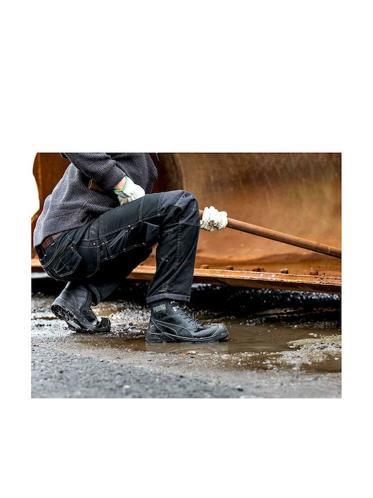 PUMA Conquest CTX High Waterproof Boots Safety Black S3 with Certification HI, HRO, SRC,WR