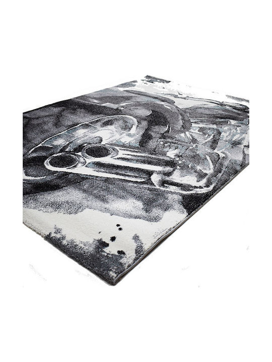 Alexander Carpets Breeze Motorcycle Παιδικό Χαλί Γκρι 133x190cm Πάχους 10mm