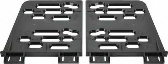 Phonocar DIN Fascia Panels 2 Din Black for Fiat Doblo 2002-2010