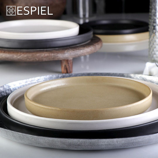 Espiel Step Plate Shallow made of Porcelain White with Diameter 30cm