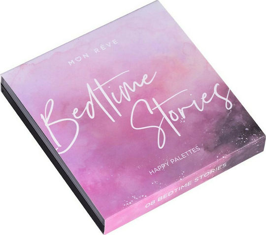 Mon Reve Happy Palettes Palette with Eye Shadows in Pressed Powder Form 15gr
