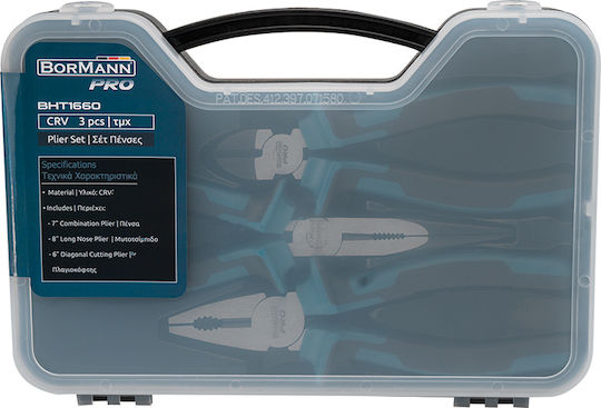 Bormann Pro BHT1660 Σετ Πένσες 3τμχ
