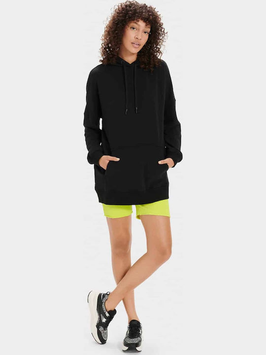 Simone Long Women's Sweatshirt Hooded Black