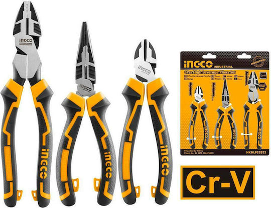 Ingco Pliers set Length 200mm 3pcs