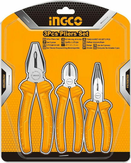Ingco Pliers set Length 160mm 3pcs