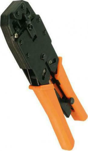 LogiLink Πρέσα Ακροδεκτών Δικτύου RJ12, RJ11, RJ10 με Απογυμνωτή & Μηχανισμό Καστάνιας (Μήκος 200mm)