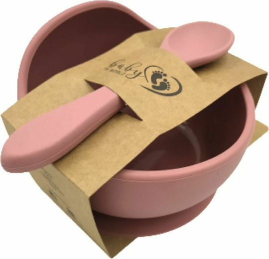 Baby in World Παιδικό Πιάτο Φαγητού από Σιλικόνη Lilac 2τμχ