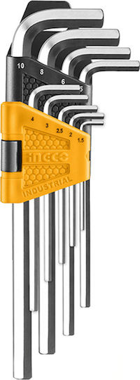 Ingco Set 9 Allen Wrenches L