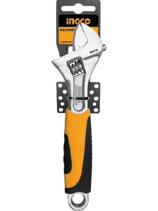 Ingco French Wrench with Adjustable Opening 35mm and Anti-Slip Handle 250mm 10"
